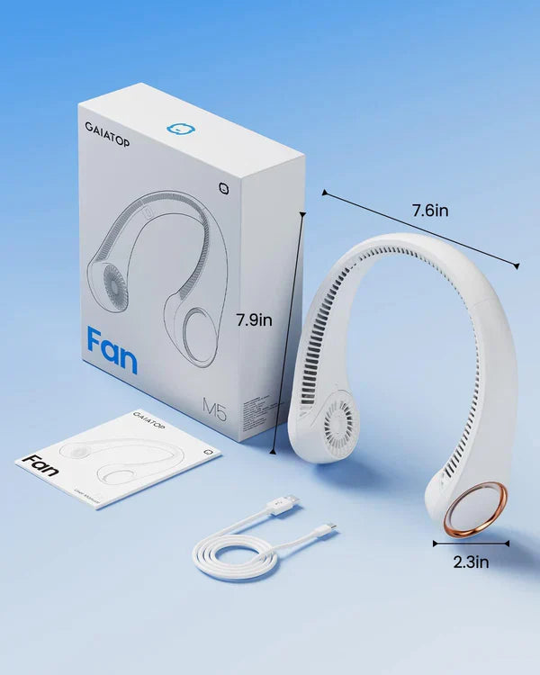 Neck Fan Portable Bladeless | Portable Rechargeable Fan Bladeless Neck Fan