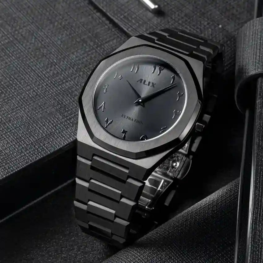 Black Aura Arabic Watch